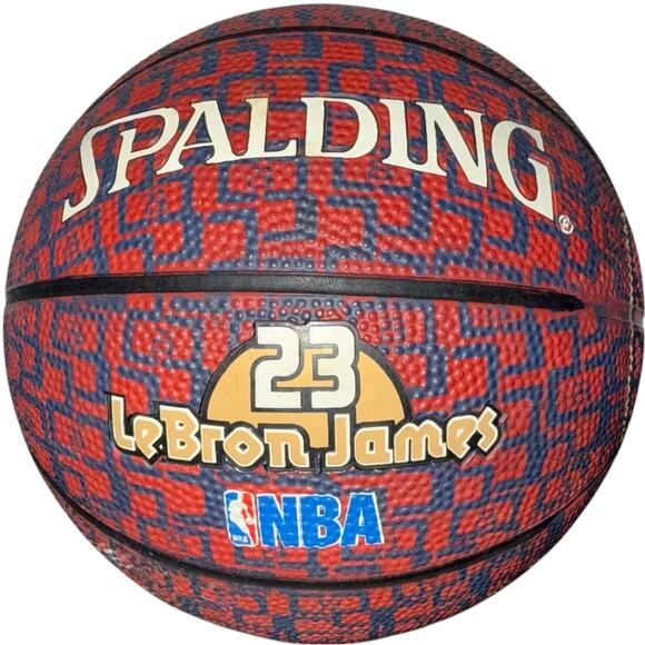 VTG 2004 Spalding NBA Cleveland Cavaliers #23 Lebron James 7" Mini Basketball - Picture 1 of 4